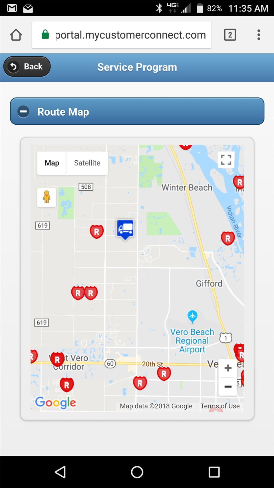 screenshot of The Service Program